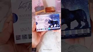 Nevskaya Palitra White Nights Watercolor Granulation Swatches #art #watercolor #shorts