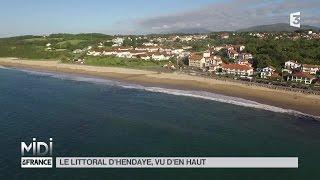 VUE D'EN HAUT : Le littoral d'Hendaye