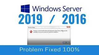 windows cannot find the microsoft software license terms (Fixed 100%)