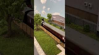 Hornby Merchant Navy Class and Class 9F Passing