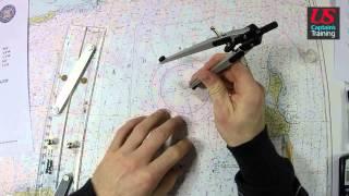 Captain License Chart Navigation – Three Point Fix Practice Problem 1