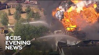 Massive chemical plant explosion prompts evacuations in Illinois