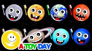 Brush Your Teeth With Planets 🪥 🪐 | Planet Song for Baby | Planet Order Song | Baby Planet Rhymes