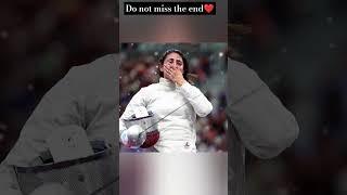 7 month pregnant fencing  olympic player Nada Hafez #egypt #winner #motivation #shorts