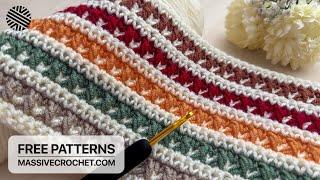 VERY EASY Crochet Pattern for Beginners!  ️  UNUSUAL Crochet Stitch for Baby Blanket & Bag