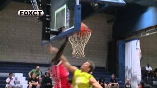 Doug Wiggins puts Tim Abromaitis on a poster with Monster Dunk