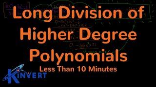 Long Division of Polynomials - Pre Calculus | Kinvert