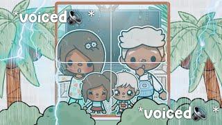 There Was A *THUNDERSTORM*  *Power Out* ||  voiced || Toca Boca Roleplay