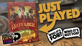 We Just Played Kronologic - GEN CON Preview!