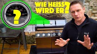 Rösle Videro G6-S Vario+ Maximale Grill - Temperatur und Einbrennen des neuen Gasgrills - deutsch