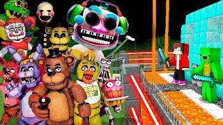 FNAF vs Security House in Minecraft Challenge Maizen JJ and Mikey Five Nights At Freddy's