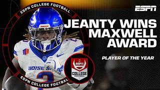 Ashton Jeanty talks winning Maxwell Award, taking his O-line out to dinner | ESPN College Football