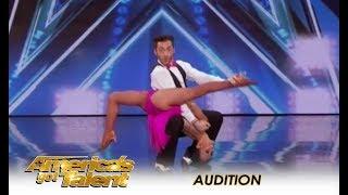Quin & Misha: 71-Year-Old SHOCKING Age-Defying Dance Moves!  | America's Got Talent 2018
