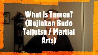 What Is Tanren?  (Bujinkan Budo Taijutsu / Martial Arts)