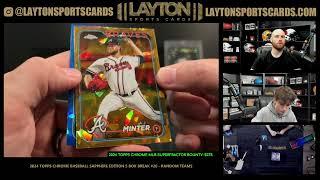 NICE BUTLER ROOKIE! 2024 Topps Chrome Baseball Sapphire Edition 5 Box Break #20