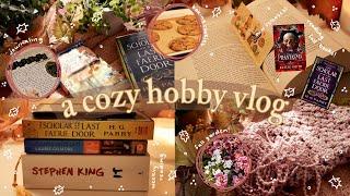 cozy hobby vlog  fall reading, journaling, gardening, baking & crocheting