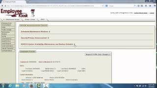 Employee Kiosk - Profile Page Tutorial