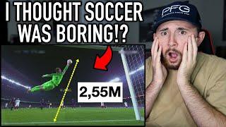 AMERICAN Reacts to Legendary Goalkeeper Saves in Football! *INSANE*