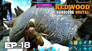 Ark Mobile Giganotosaurus Finding And Taming In The Whitesky Peak | Hardcore-Brutal | Ep - 18