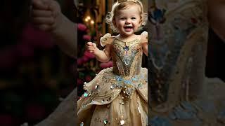 Baby wearing princess dress #kidsfashionevent #cute #baby #kidsstyle @2baby2walk