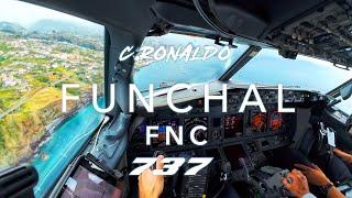 MADEIRA FUNCHAL RONALDO | BOEING 737 LANDING 4K