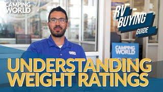 RV Buying Guide: Understanding Weight Ratings