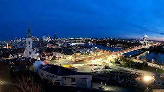 Bratislava - evening city 2023 - Time Lapse 4K