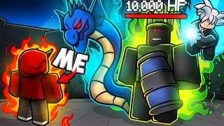 Fighting EVERY BOSS BATTLE in ROBLOX The Strongest Battlegrounds...