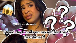 i tried DUCK NAILS on myself for the FIRST TIME 