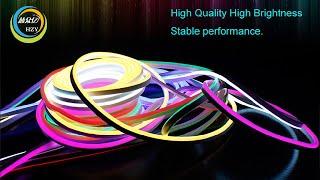 IP65 waterproof flexible rgb LED neon lamp indoor and outdoor decorative lighting