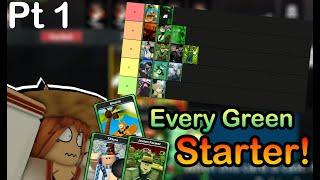 Blox Cards - Ranking EVERY Green Starter from BEST to WORST! (pt 1)