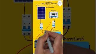 การต่อวงจรโซล่าเซลล์ออฟกริดอย่างง่าย (Solar off grid wiring)