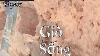 Giò Sống - Cách Làm Giò Sống Dai Giòn Trắng Mịn Và Dể Thành Công - Giò Sống Để Làm Giò Lụa, Chả Lụa