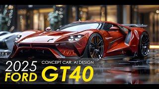 Ford GT40 New 2025 Concept Car, AI Design