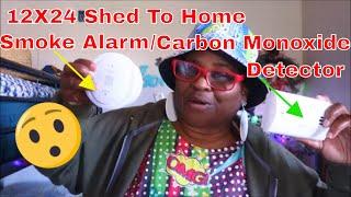 Small Dreams57 Minimalist 12X24 Shed To Home Conversion | Smoke Alarm and Carbon Monoxide Detector