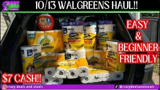 $7 CASH  FOR EVERYTHING! DIGITAL Couponing @ WALGREENS HAUL 10/13-10/19  ROLLING WALGREENS