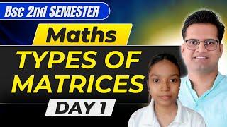 Matrices! Objective Questions! Day -1! Bsc 2nd Semester Maths!Be DKDian