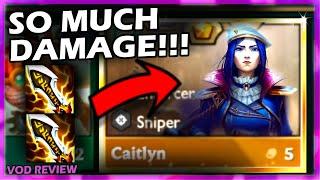 I hit 6 SNIPER Caitlyn and WON for FREE??? Double Infinity Edge For Massive Crits | TFT SET 13