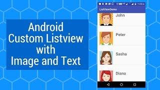 Custom Listview in Android Studio with Image and Text