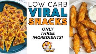 These VIRAL KETO SNACKS Only Have 3 Ingredients! - Low Carb Snack Recipes