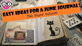 COMPOSITION NOTEBOOK JUNK JOURNAL CREATION!  The Paper Outpost!