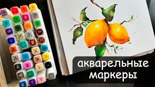 Вариант акварели, которые не бесит!)) Акварельные маркеры и как ими рисовать