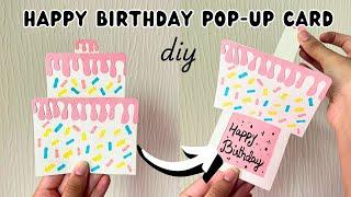 DIY Happy Birthday Card | Handmade Pop-Up Cards | Easy Gift Ideas For Loved Ones | 3D Paper Crafts