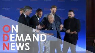 Protestor STORMS National Conservatism Conference | Breaking News