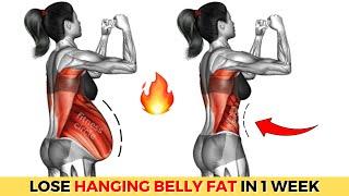 30-min STANDING To Lose Belly Fat TOP 30 Exercises | HANGING BELLY FAT EXERCISES  LOSE FAT FASTER