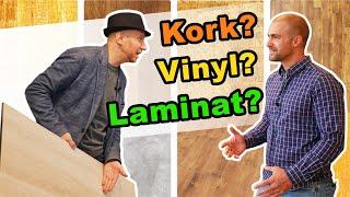 Was ist der Unterschied Laminat zu Vinyl? Bodenbelag Laminat, KORK, Vinylboden oder Parkett besser?