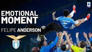 Felipe Anderson Says Goodbye to Lazio | Emotional Moment | Serie A 2023/24