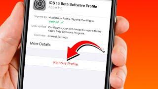 Remove iOS 15 Beta Profile | How to Uninstall iOS 15 Beta on iPhone iPad | How to remove iOS 15 beta