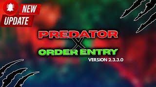 Predator X Order Entry Update Version 2.3.3.0