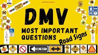 DMV written test 2024 | DMV Road Signs Test | Road Signs Practice permit Test - traffic signs